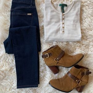 Ralph Lauren Long Sleeve Stripe Shirt - Size XL